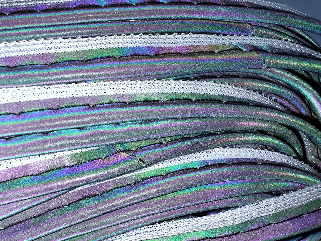 Colorful Reflective Piping 1.5cm 2cm Width high Flexibility