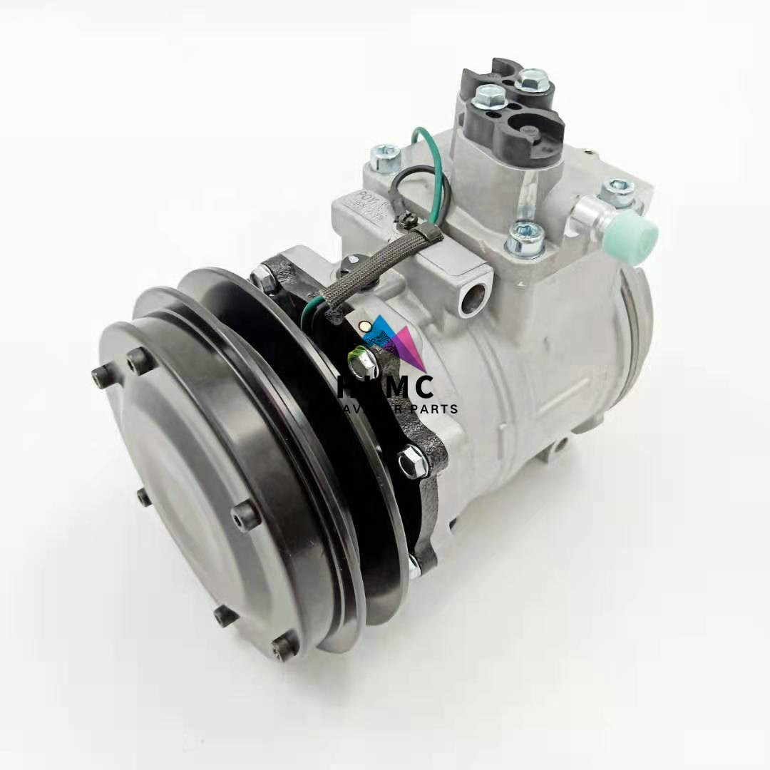 20Y-979-3111 20Y-979-3110 Excavator Compressor 24V PC200-6 10PA15C 1B R134A