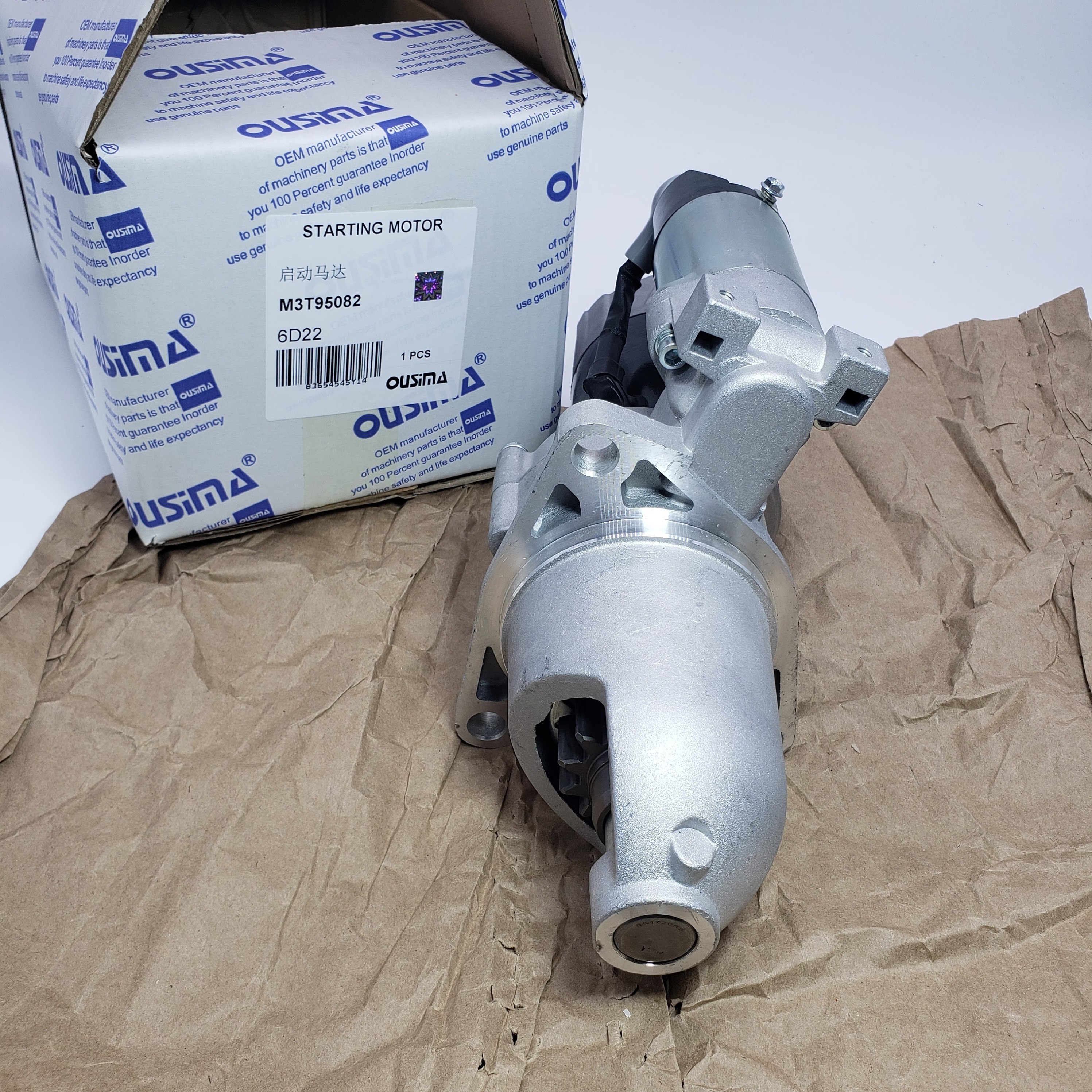 M3T95082 24V 13T 5.5KW Excavator Starter Motor For Mitsubishi Engine 6D22
