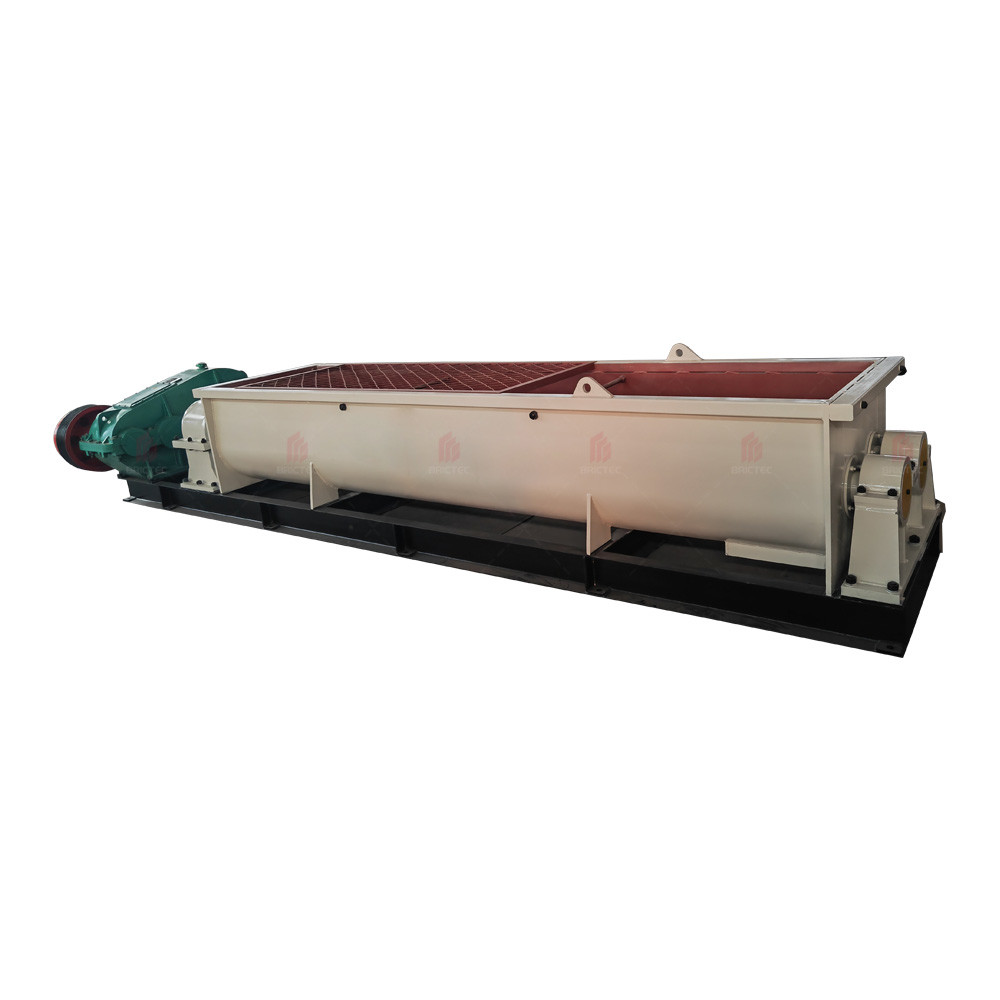 Double Shaft Mixer Raw Material Blender For Brick Making Process In Clay Brick Factory