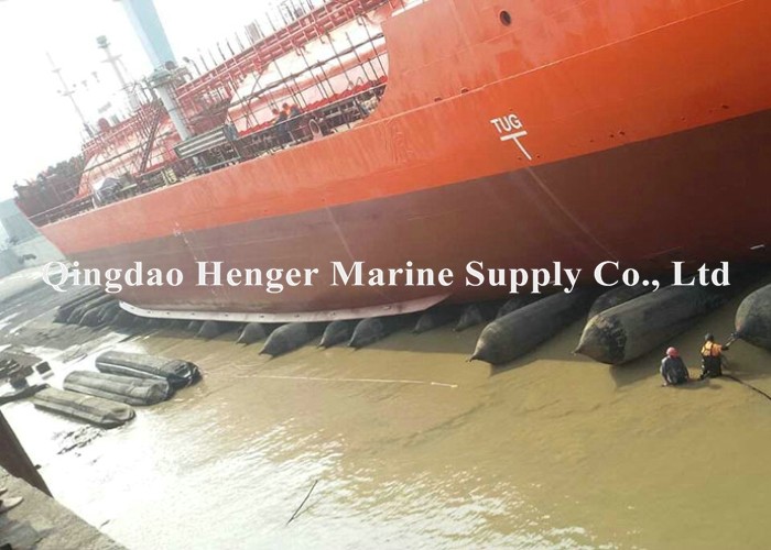 Heavy Lifting D0.5-4.5 Ship Launching Airbags Salvage Aid Airbags
