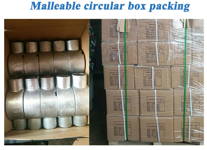 GI Circular Junction Box 4 Way Malleable Iron Electrical Metal Enclosure Box