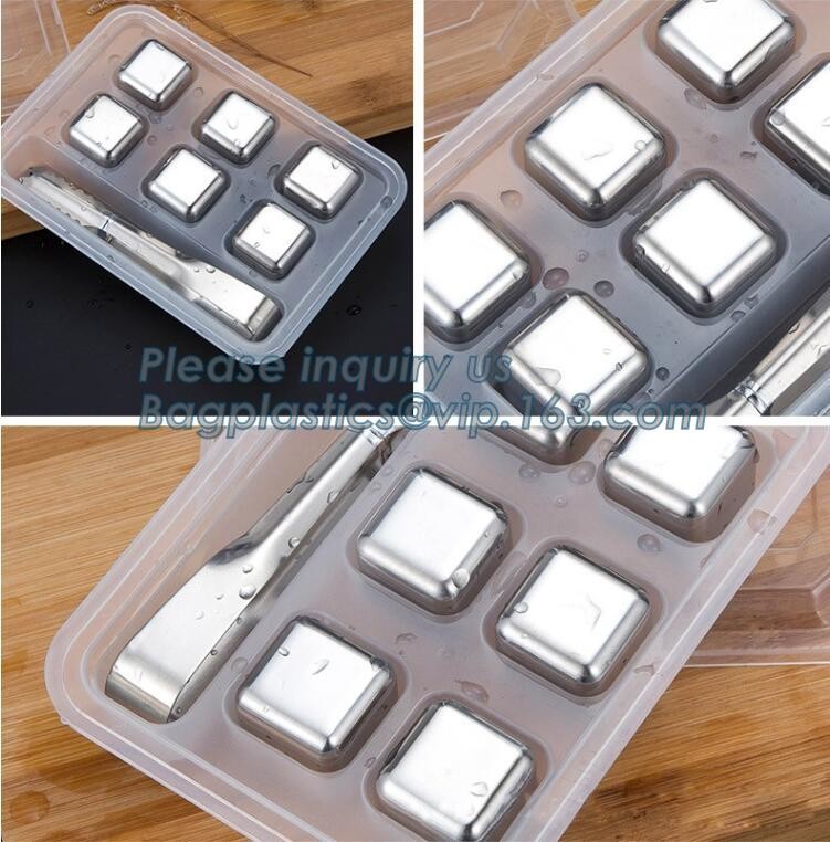 Bar accessories recyclable stainless steel whiskey ice cube stones, Stainless Steel Ice bar cooler, steel bar cold fresh