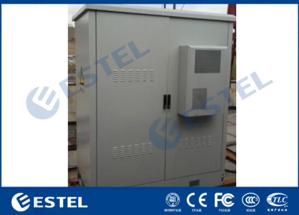 Galvanized Steel Outdoor Communication Cabinets Floor Mounting PEF Heat