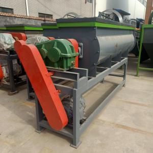 China Organic Fertilizer granulation Processing Plant Double Shafts Horizontal Mixer on sale
