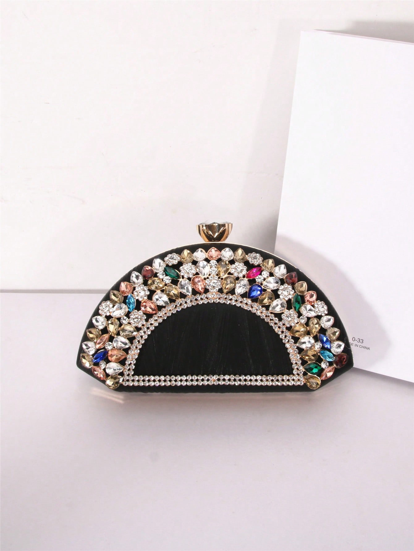 Logo Custom Logo Avaliable Fashion Handle Diamond Encrusted Evening Bag for Daily Life