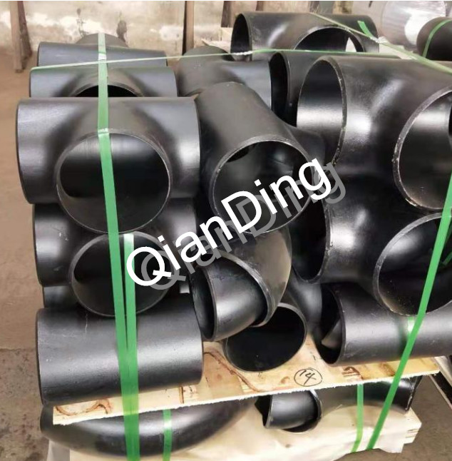 1/2"-48" Equal Tee Pipe Fitting A234 Wpb Weld Black Steel