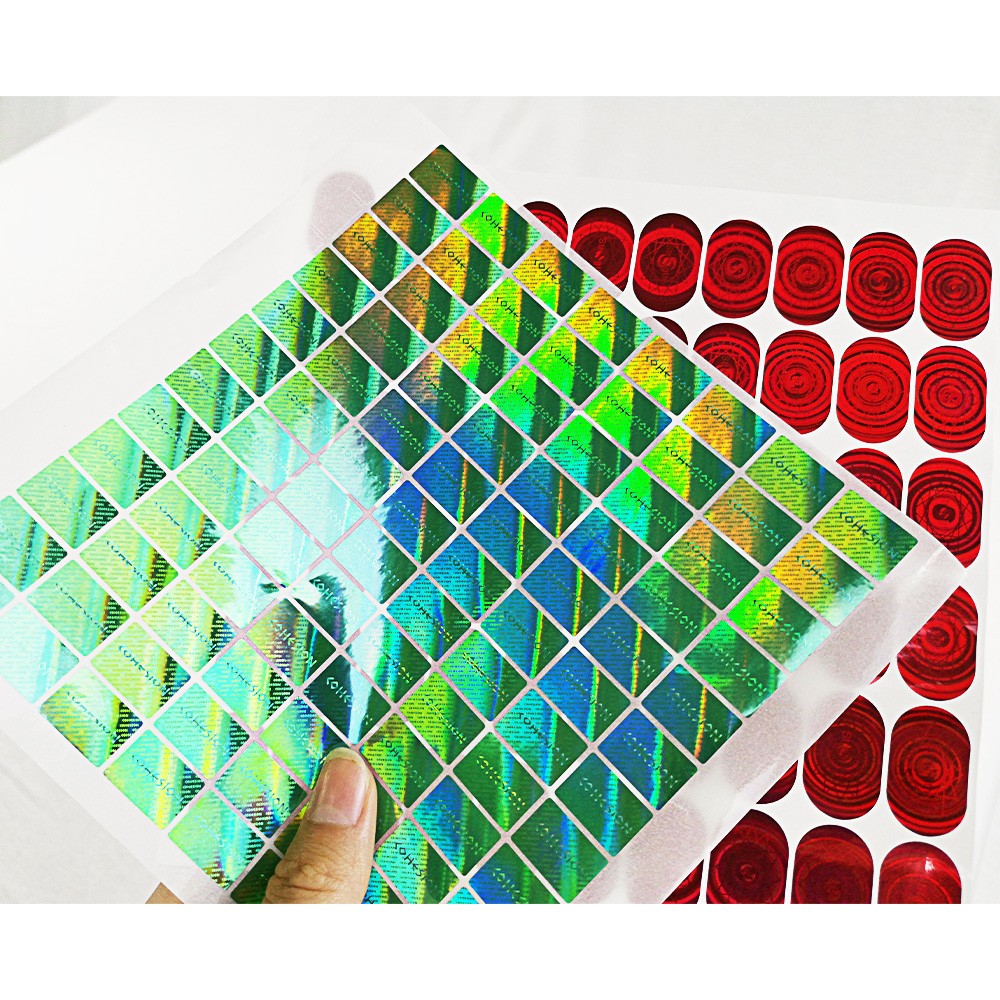 Vinyl QR Code Hologram Tamper Evident Security Labels