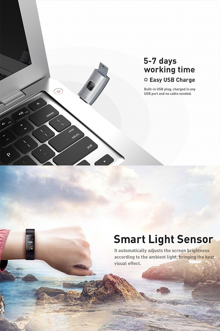 OEM Heart Rate Monitor ECG Smart Band