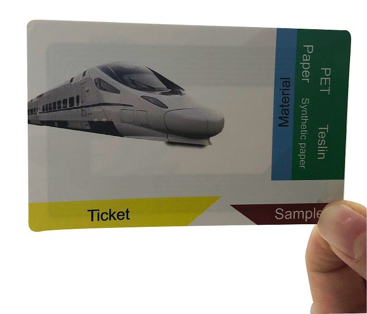 Custom Printable Thermal Paper NFC RFID Ticket 13.56MHZ Fan Fold