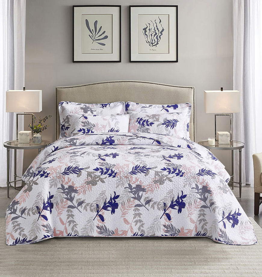 Custom Silk Bedding Set with 3 pcs King Size Bed Covers and 133 * 72 Fabric Density