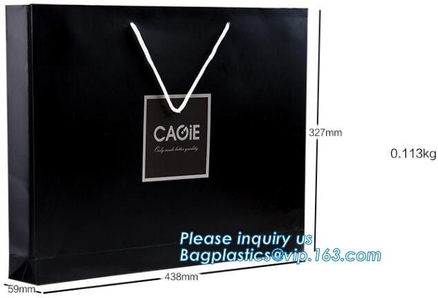 Flower carrier bag with different color customized pot plants kraft paper bag with handle,stamping logo fancy paper flow