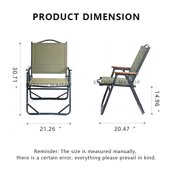 High Performance Affordable Very lightweight camping chair Padded Folding