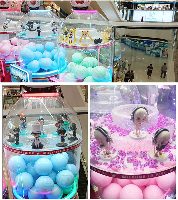 Arcade Gift Kids Game Capsule Coin Operated Ball Toys mini gashapon vending machine