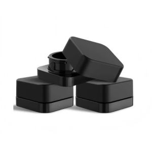 5mL Cube Black Concentrate Container Child Resistant Concentrate Glass Jar