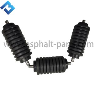 China W2100 138312 Milling Machine Parts Rubber Conveyor Rollers Black on sale