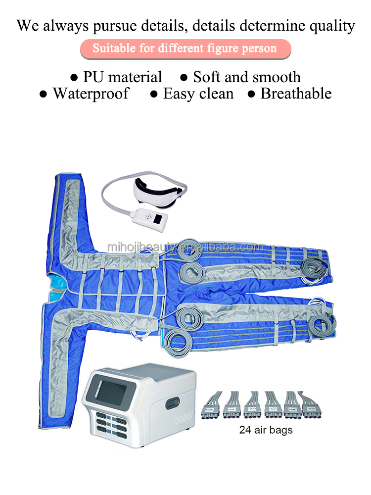 360mmHg Full Body Infrared Pressotherapy Machine 400W Power Consumption