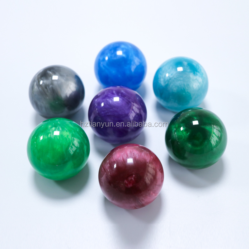 Custom Colorful Ball Gear Shift Knob Resin 54mm OEM Accpetable