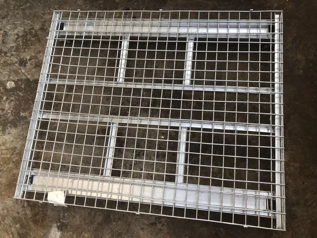 Heavy Duty Industrial Stackable Wire Mesh Pallet Cage Foldable Steel Mesh Box