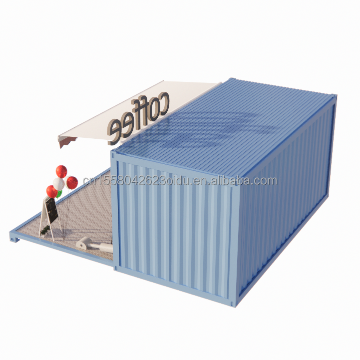 Bathroom Container Houses 20ft Foldable Luxury Prefabricated Portable Shipping Container Prefab Coffee Shop