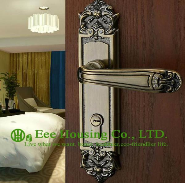 Mortise lock for timber door,Interior Door Locks factory,Antique Brass finish