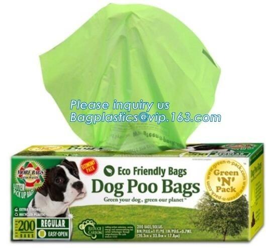Eco Friendly PE Custom Logo Printed Dog Poop Bag Clean Up Bags, Eco Biodegradabl