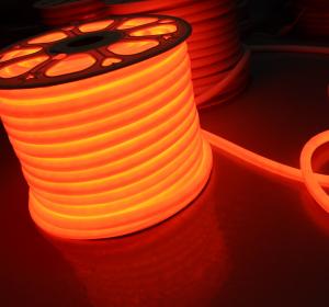China 12v mini round 16mm diameter 360 degree emitting led neonflex rope light orange led neon soft tube on sale