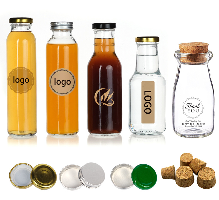 Hot Sale Free Sample 12oz 350ml Glass Bottles for Juice Beverage