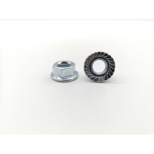 Zinc Finish Serrated Hex Flange Nuts DIN 6923 M5 To M20 Class 8