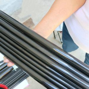  Flexibility Custom Roll Wrapped Carbon Fiber Tube Twill / Plain Weave Manufactures
