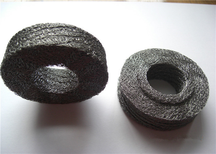 OD25mm Compressed Knitted Wire Mesh Filter gas liquid 0.55mm 100mesh/inch