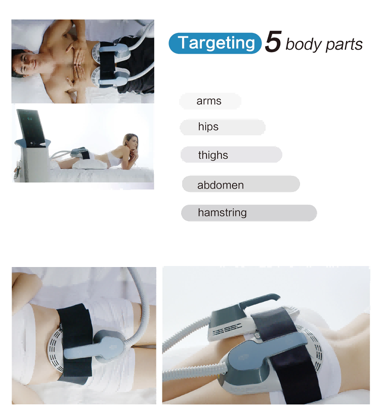 EMS EM Sculptingure Electromagnetic Slimming Body Machine Fat Burning Muscle Building 100hz Air Cooling System