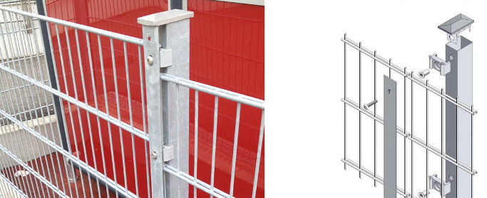 Grid Structure 868/656 Double Wire Welded Fence Galvanized
