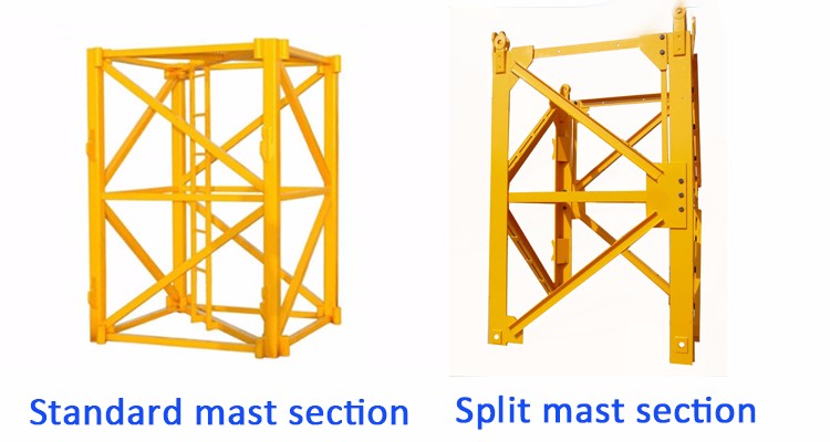 Schneider electric cable construction site crane , QTZ5013 6t Hydraulic Tower Crane with 50m