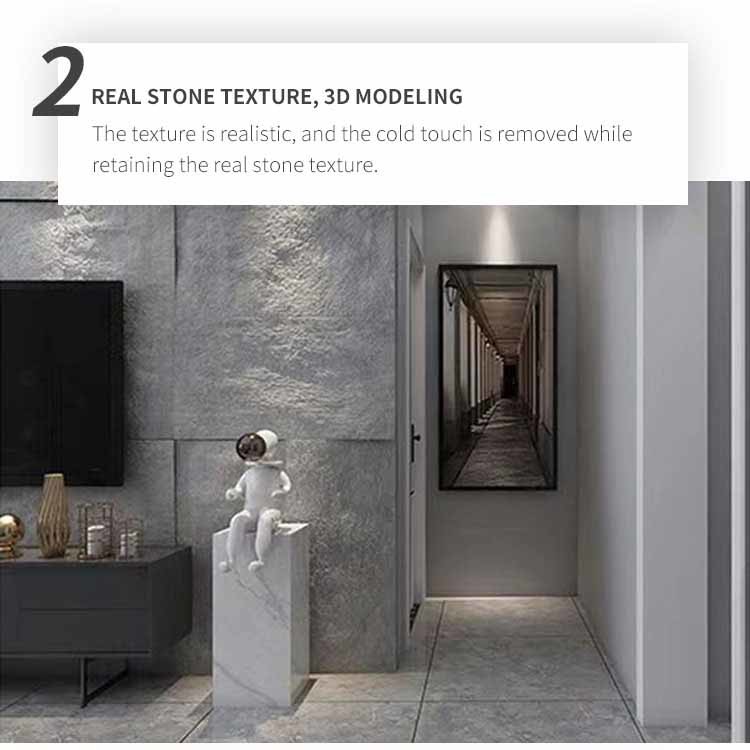 Lightweight PU Polyurethane Stone Panel Wall Artificial Faux 1200 * 600mm
