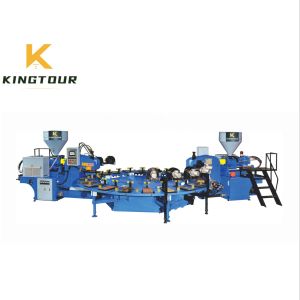 380V / 220V Sole Moulding Machine Rotary Two Color TPR Sole Making Machine
