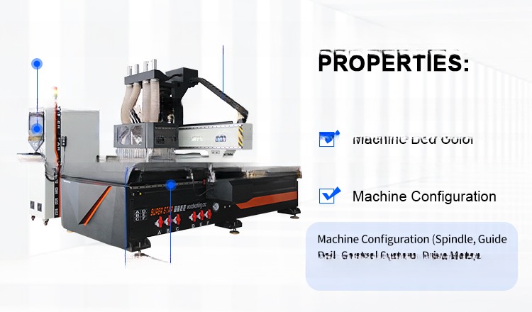 1300×2500mm CNC Wood Router Machine For Kitchen Cabinet And Furniture Production