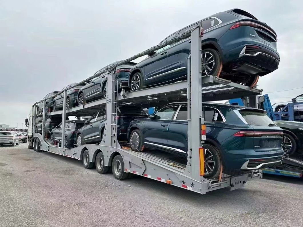 3 Axle Transport 8units Air Suspension Car Carrier Trailer