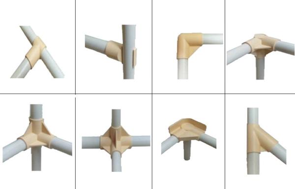 Beige Black Plastic Pipe Connector Plastic Water Pipe Fittings ABS Mterial 4
