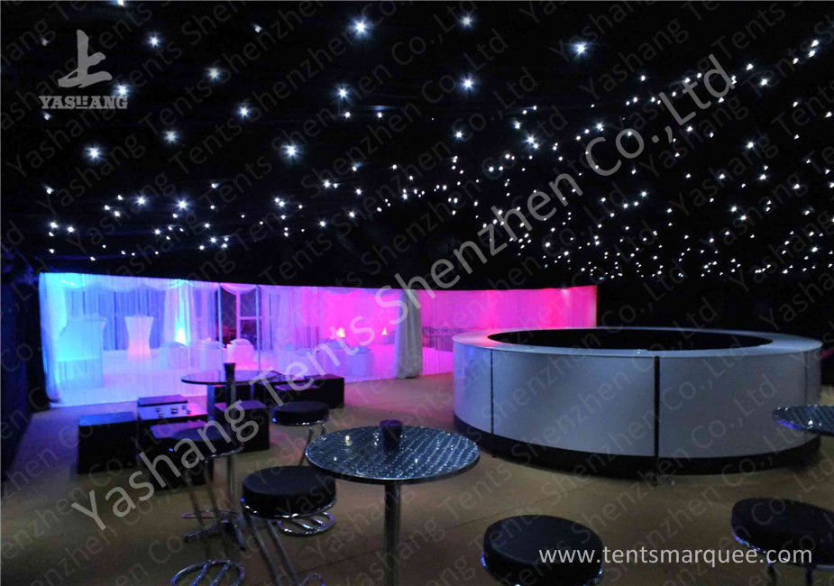 Pretty Transparent Cover Outdoor Luxury Wedding Tents Solid Anodized Aluminum Profile