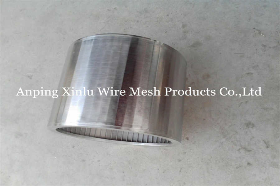 OEM V Wire Rotary Drum Screen Pipe 200 Micron Slot 620 X 600mm With Flang