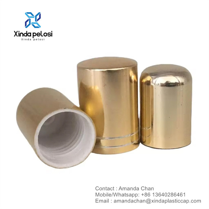 Gold Silver Black Good Perfume Cap Perfume Bottle Round Top Aluminum Cap