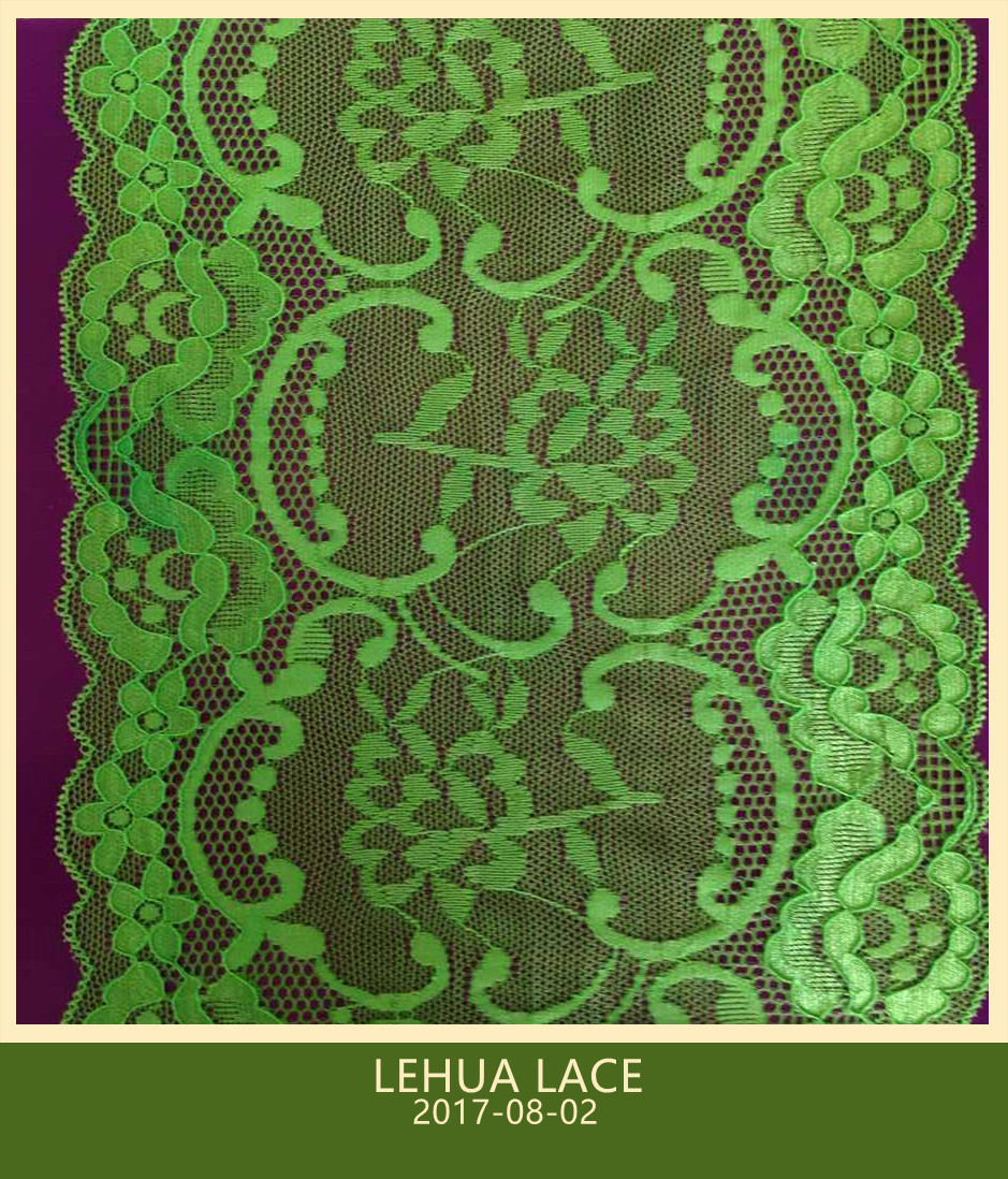 Hot Selling and nice quality Nylon Spandex Stretchy Brazil Lace from China
