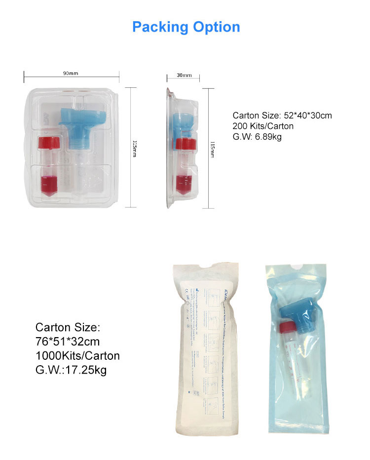 3mL Saliva Sample Collection Kit Cell Preservation Gene Saliva Collection Tube