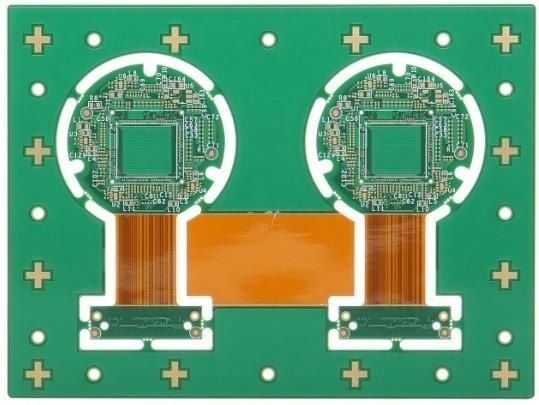 Four Layer Rigid Flexible PCB Printed Board Lead Free HASLSurface Finishing