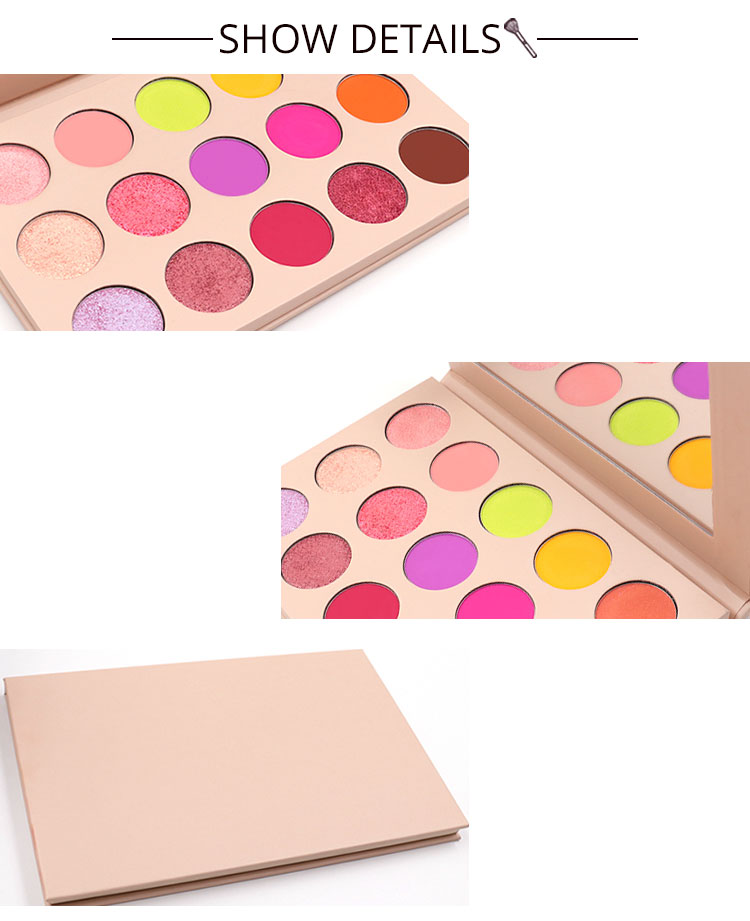 High Pigment Eye Shadow Waterproof Matte Shimmer 15 Color Eyeshadow Palette
