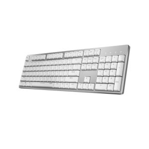 Bluetooth Mechanical Gaming Keyboard , White Gaming Keyboard With Portable