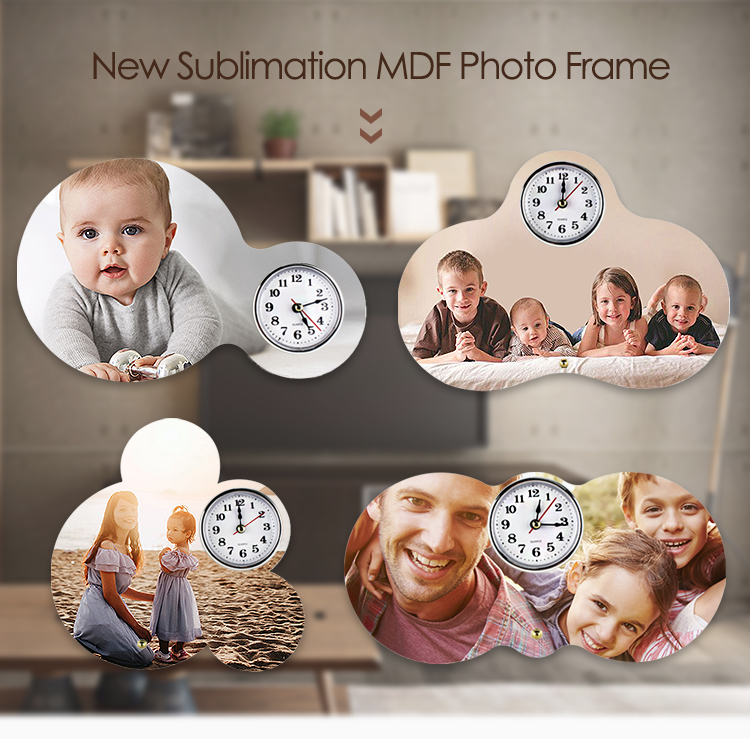 MDF Sublimation Blank Clock MDF Clock Photo Panel Sublimation Blank