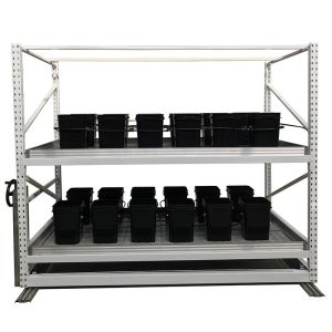  4*8ft Vertical Farming Mobile Hydroponic Growing Racks With Fan Manufactures