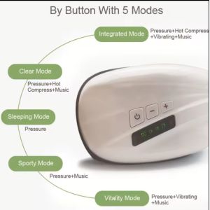 2 Hours Charging Time ABS Eye Massager with Air Pressure Function